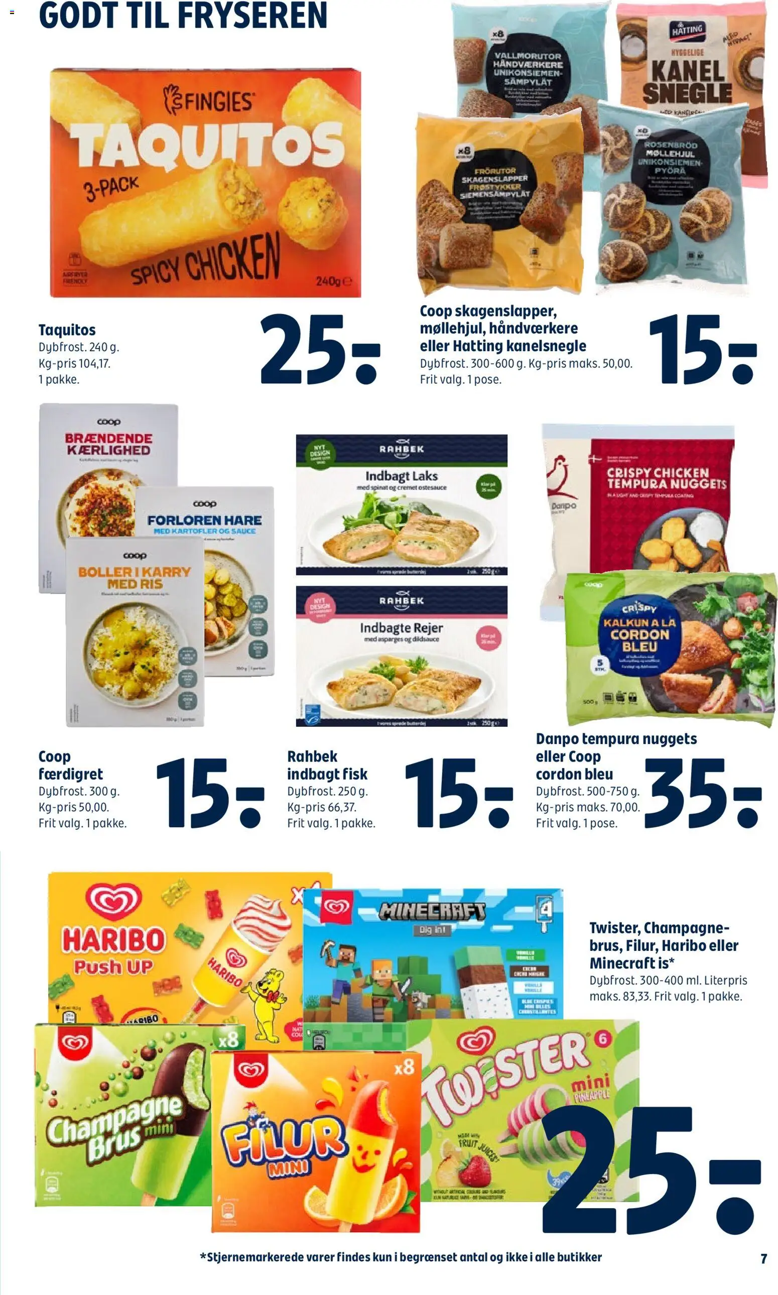 Coop 365 tilbudsavis – gyldig fra 23/07/2026 | Side: 9 | Produkter: Kanelsnegle, Juice, Kalkun, Spinat