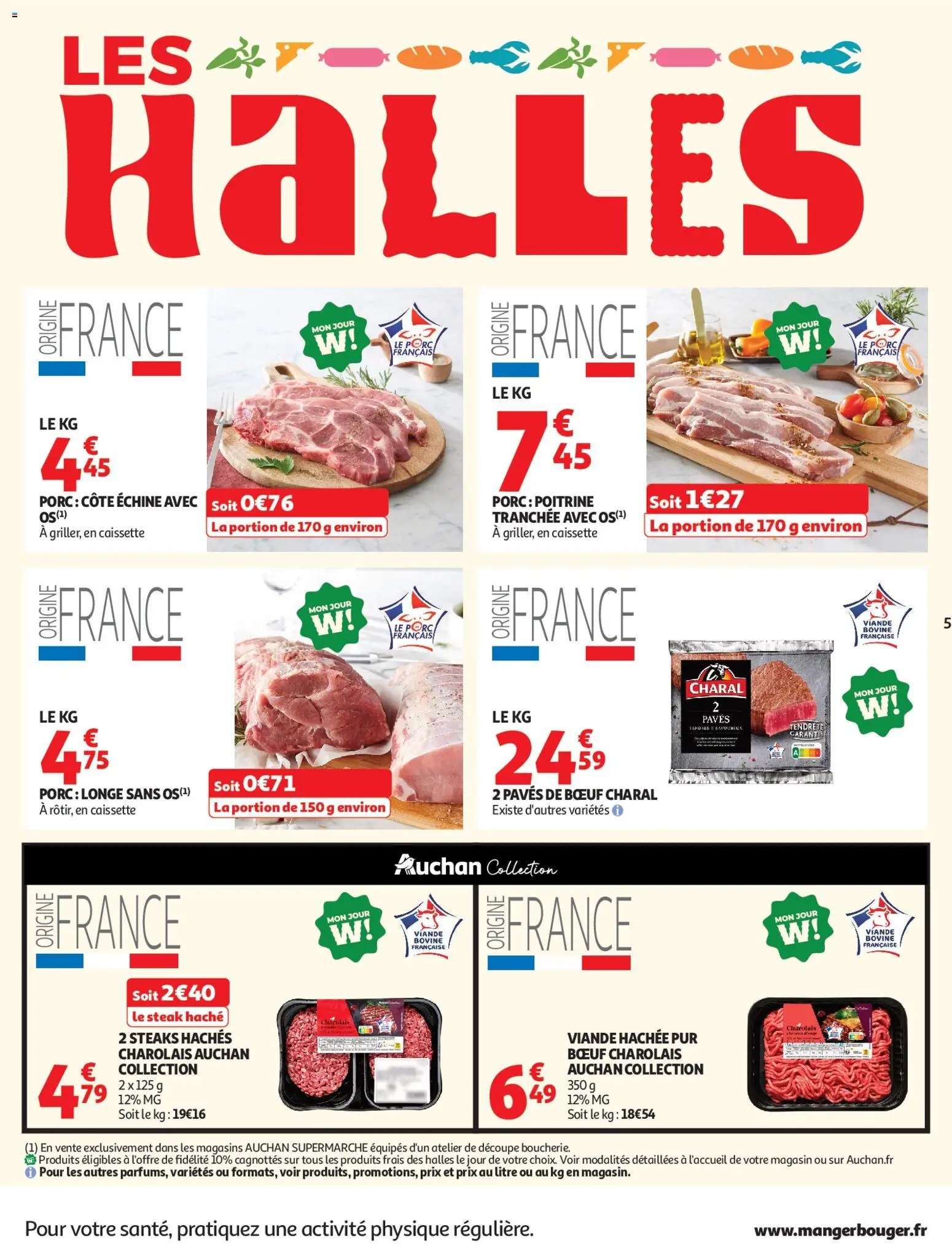 {H1} | Page: 5 | Produits: Viande hachée, Viande, Porc, Viande bovine