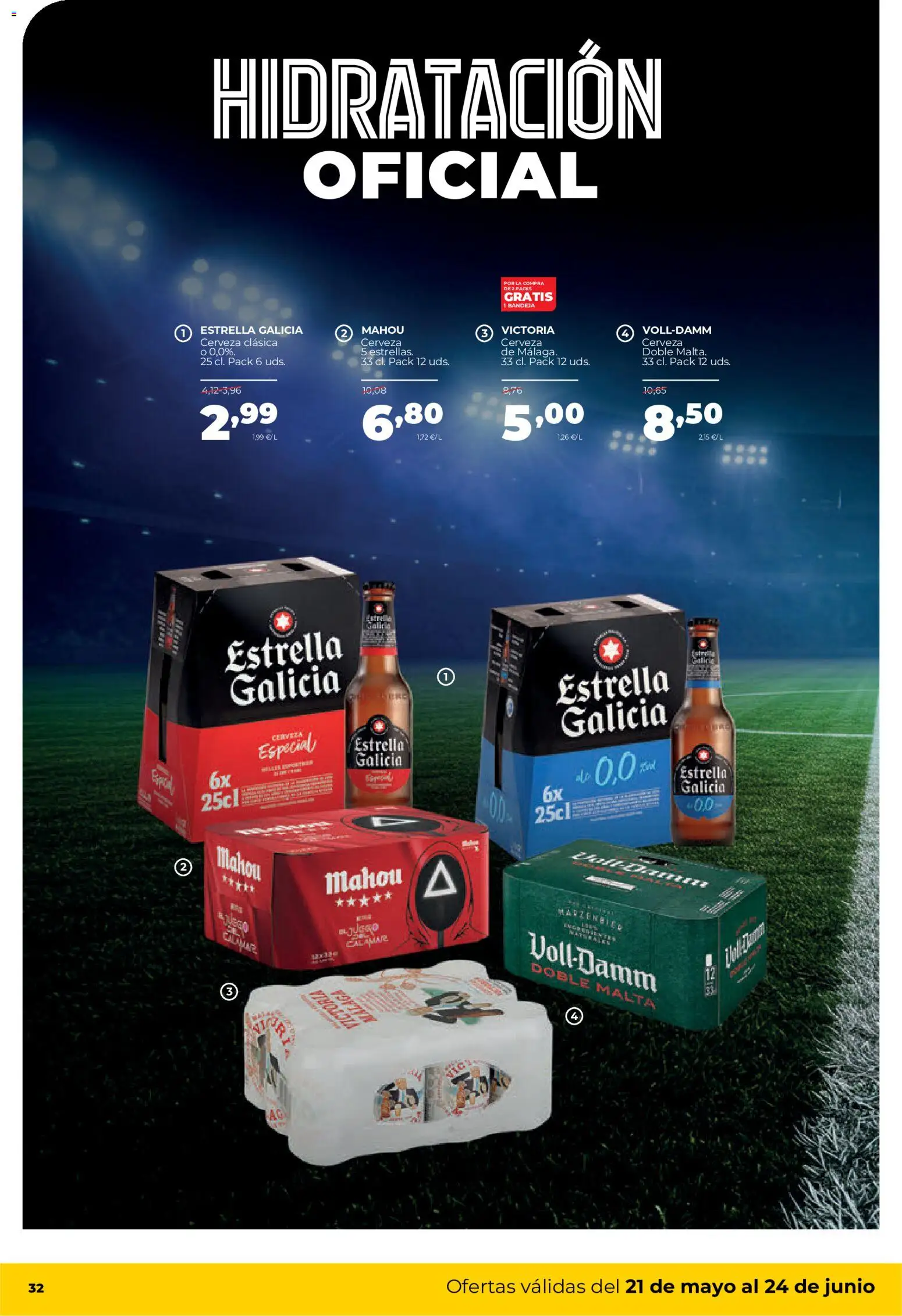 Alimerka Mensual  Castilla y León │ válido desde el 21.05.2026 | Página: 36 | Productos: Cerveza, Bandeja