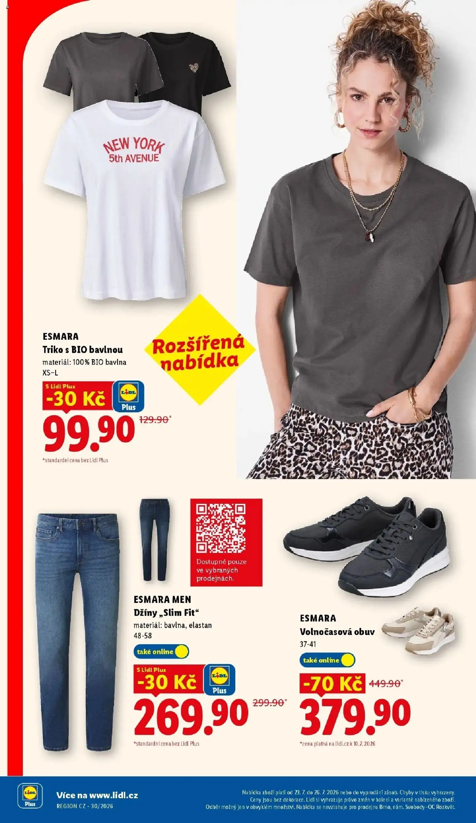 Lidl aktuální leták - Spotřební zboží od 20.07.2026 | Strana: 18 | Produkty: Obuv, Džíny