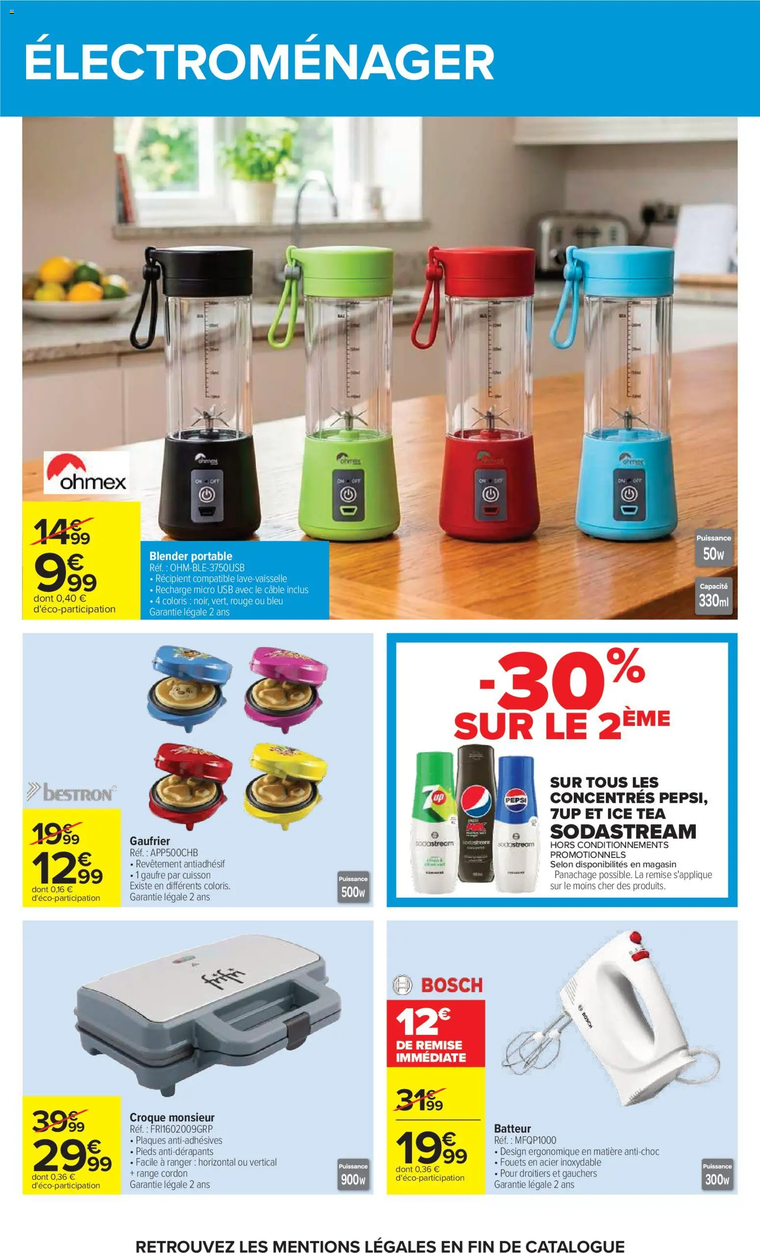 {H1} | Page: 60 | Produits: Mixer, Gaufrier, Sodastream, Croque monsieur