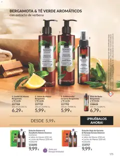 Vista previa Catálogo AVON campaña 9 válido desde el 01/09/2026 | Página: 175 | Productos: Jabón, Zanahoria, Ambientador, Baño