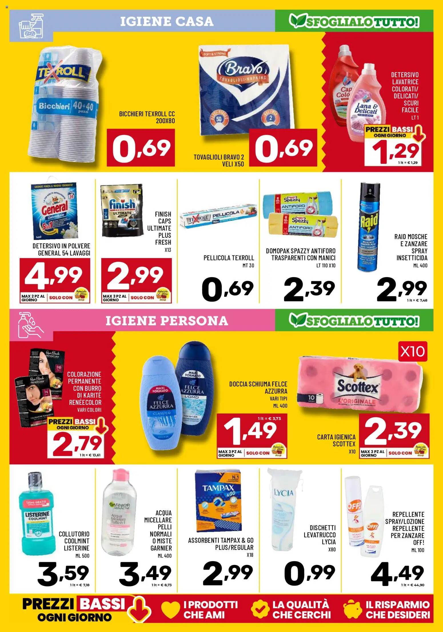 Volantino Il Centesimo del 05.06.2026 | Pagina: 13 | Prodotti: Detersivo in polvere, Acqua, Pellicola, Insetticida