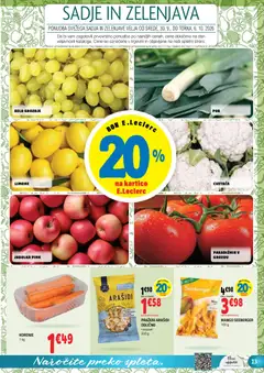 E.leclerc katalog akcije – veljaven od 30.09.2026 | Stran: 13 | Izdelki: Cvetača, Jabolka, Zelenjava, Mango