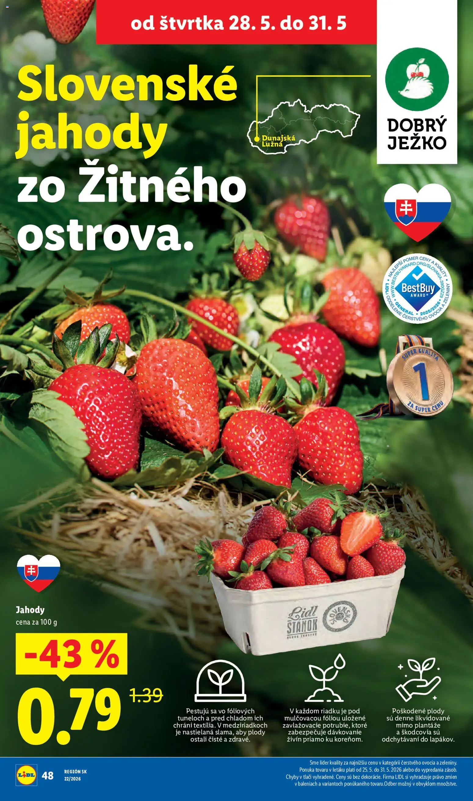 Nové Lidl akcie – leták je platný od 25.05.2026 | Strana: 68 | Produkty: Jahody