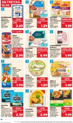 Náhled letáku Kaufland Německo leták od 15.05.2026 | Strana: 30 | Produkty: Hummus, Tiger, Forma, Protein