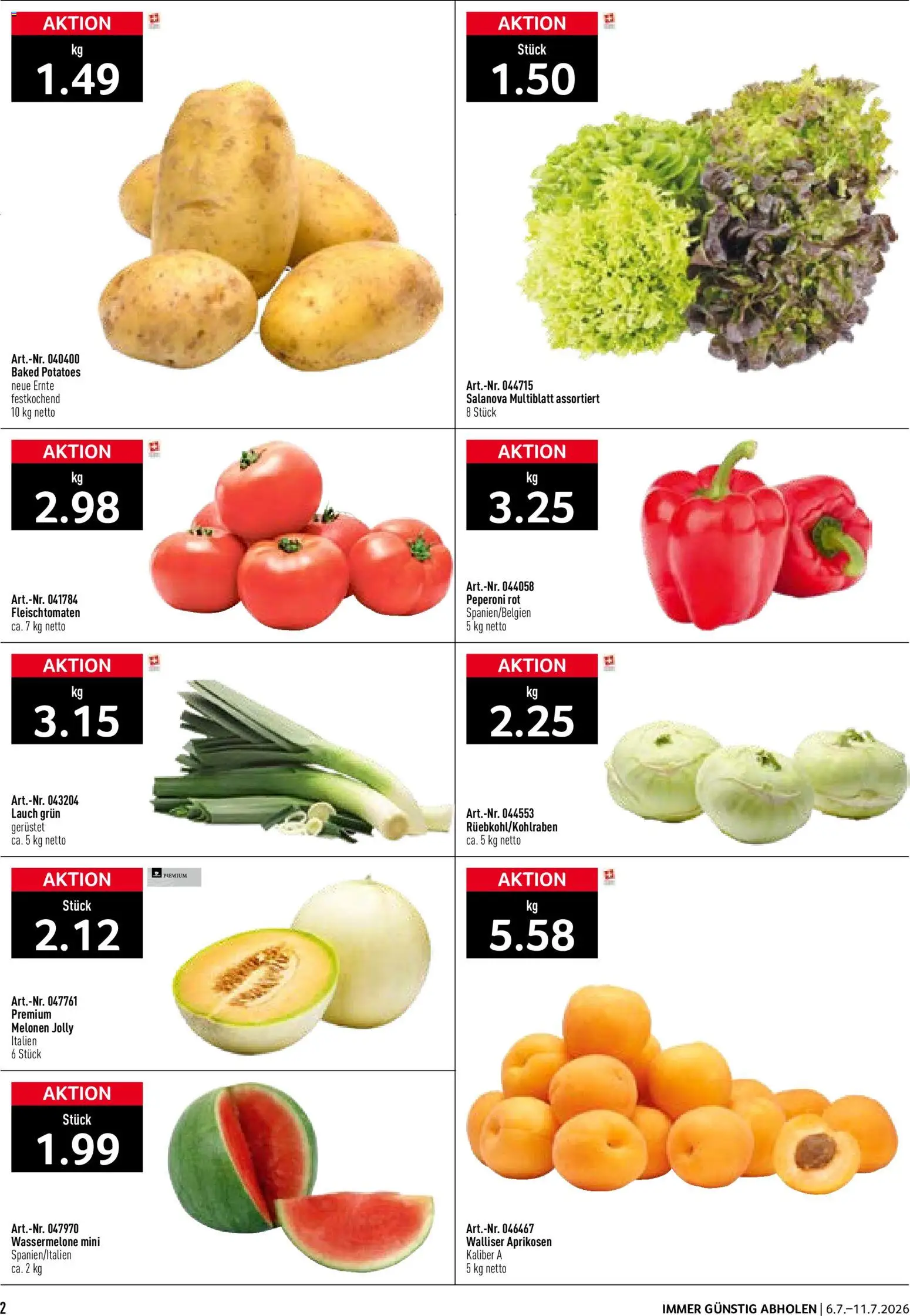🛍️ Prodega aktionen ab 06.07.2026 » Entdecken Sie exklusive Rabatte und sparen Sie noch heute! 💰 | Schweiz