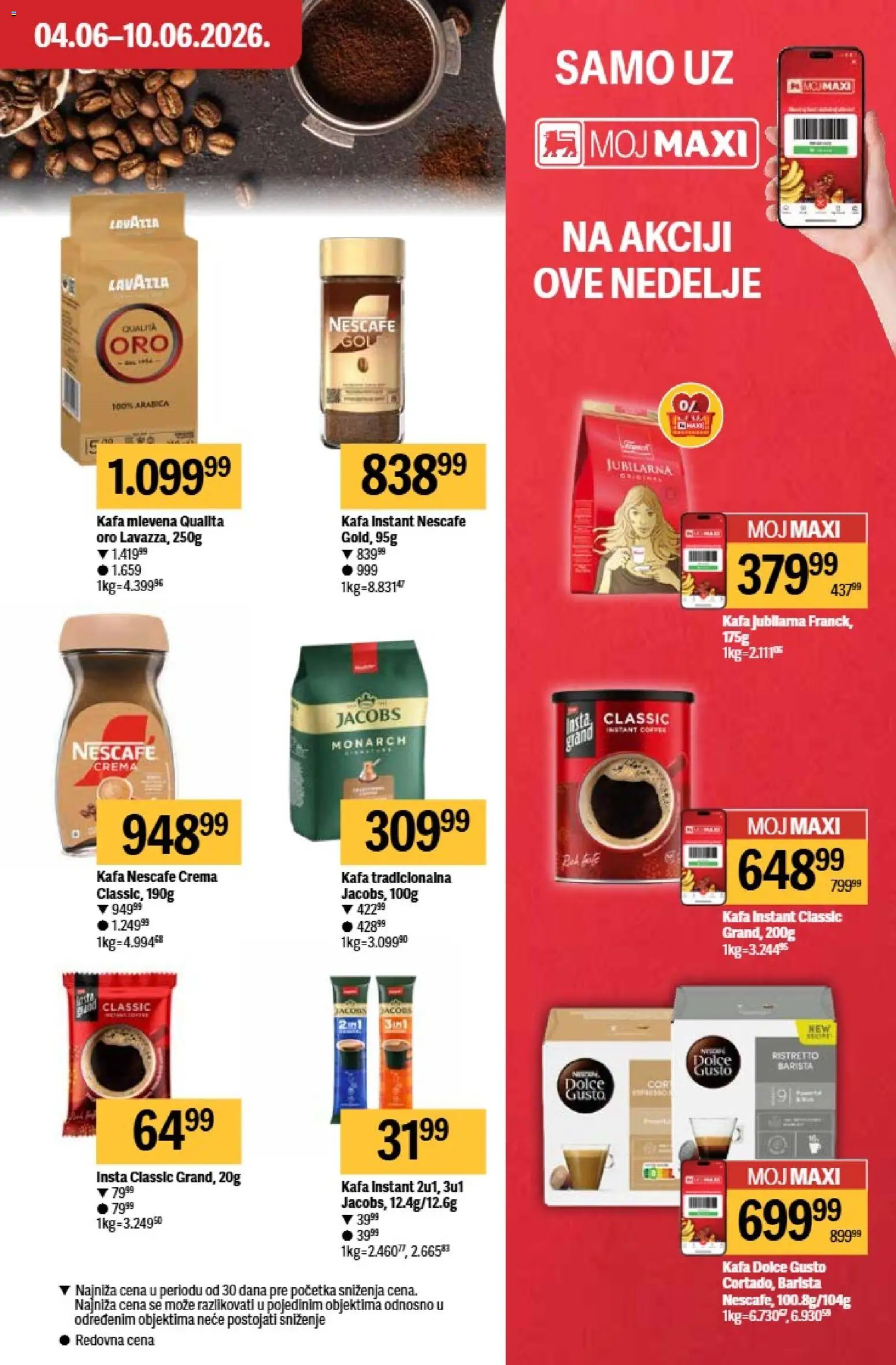 Maxi katalog - važi od 04.06.2026 | Strana: 19 | Proizvode: Dolce Gusto, Kafa, Nescafé