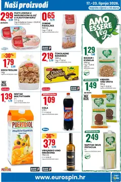 Eurospin Katalog - Pregled kataloga iz trgovine Eurospin, vrijedi od 17.06.2026 | Stranica: 9 | Proizvodi: Keksi, Zobene pahuljice, Pahuljice, Krekeri