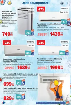 Ofertele Carrefour valabile de la 17.06.2026 | Pagină: 2 | Produse: Carcasă, Aer Condiționat