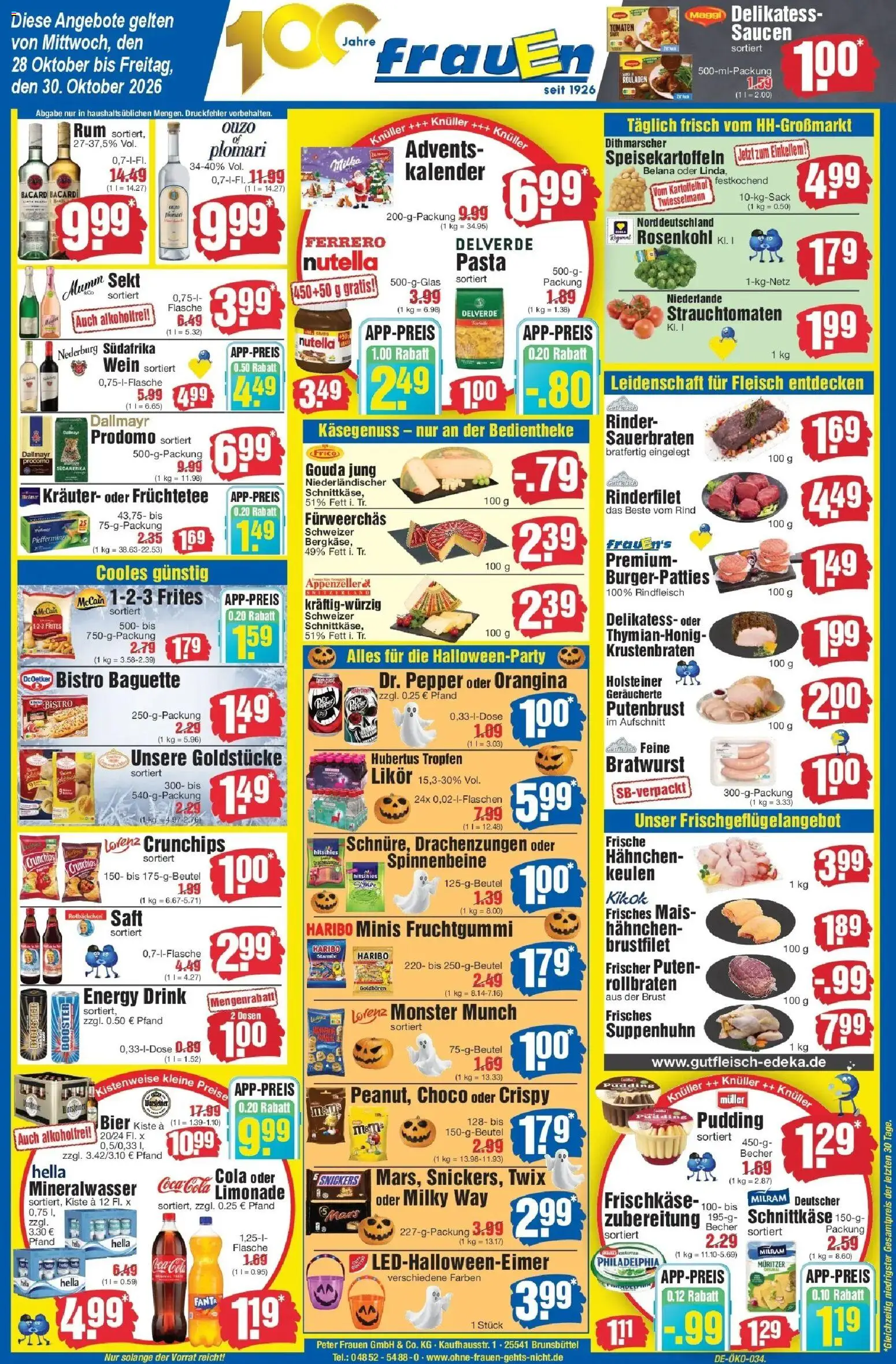 Edeka Prospekt Heide (ab 26.10.2026) » Angebote Online | Seite: 1 | Produkte: Rinderfilet, Sekt, Bratwurst, Dallmayr prodomo