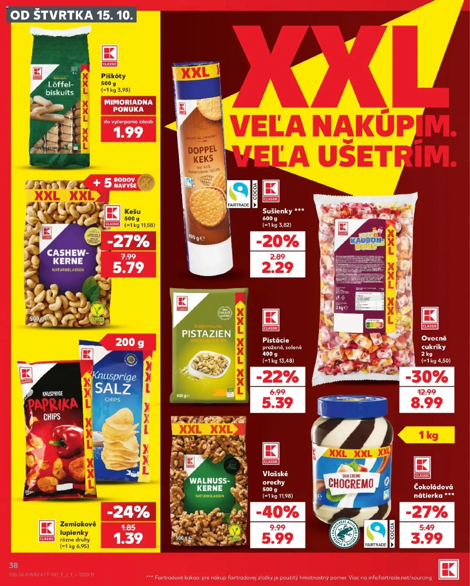 Nové Kaufland akcie – leták je platný od 15.10.2026 | Strana: 38