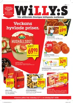 Willys erbjudanden - Förhandsvisning av reklamblad från butik Willys aktuell från 13/07/2026