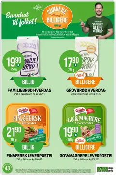 Forhåndsvisning av GO'&MAGRERE LEVERPOSTEI, 150 g, Gilde, pr. kg 132,67 gyldig fra 19/10/2026 | Side: 6