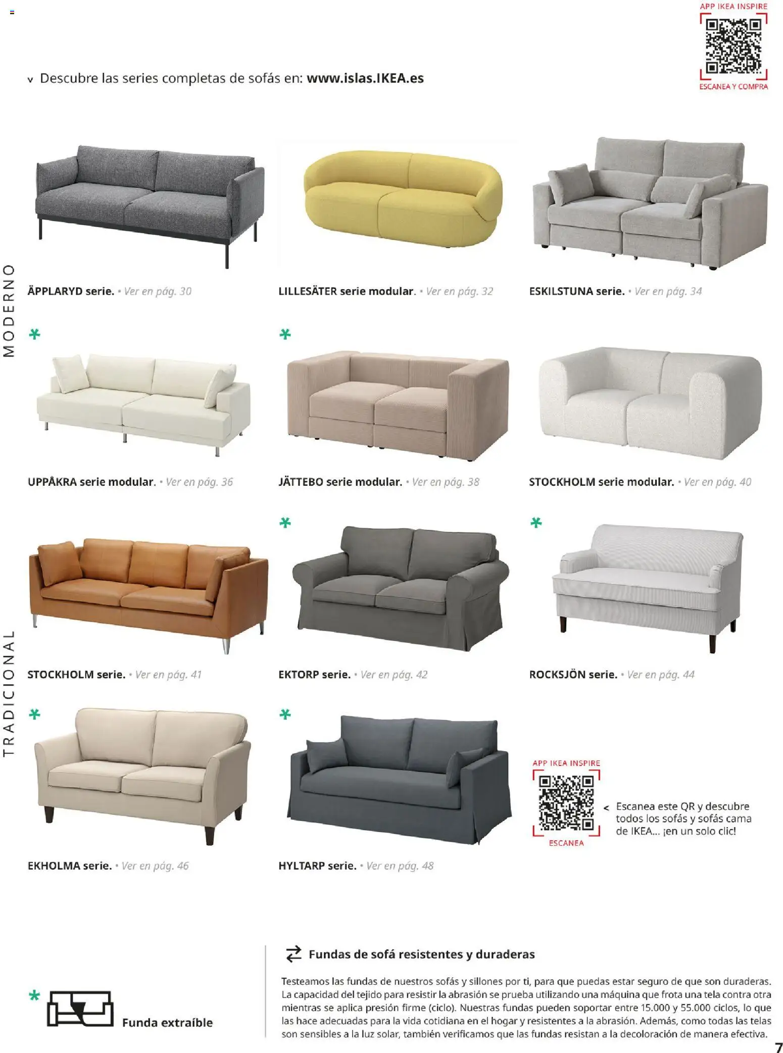 Catálogo IKEA Sofás │ válido desde el 07.05.2026 | Página: 7 | Productos: Funda, Cama, Sofá