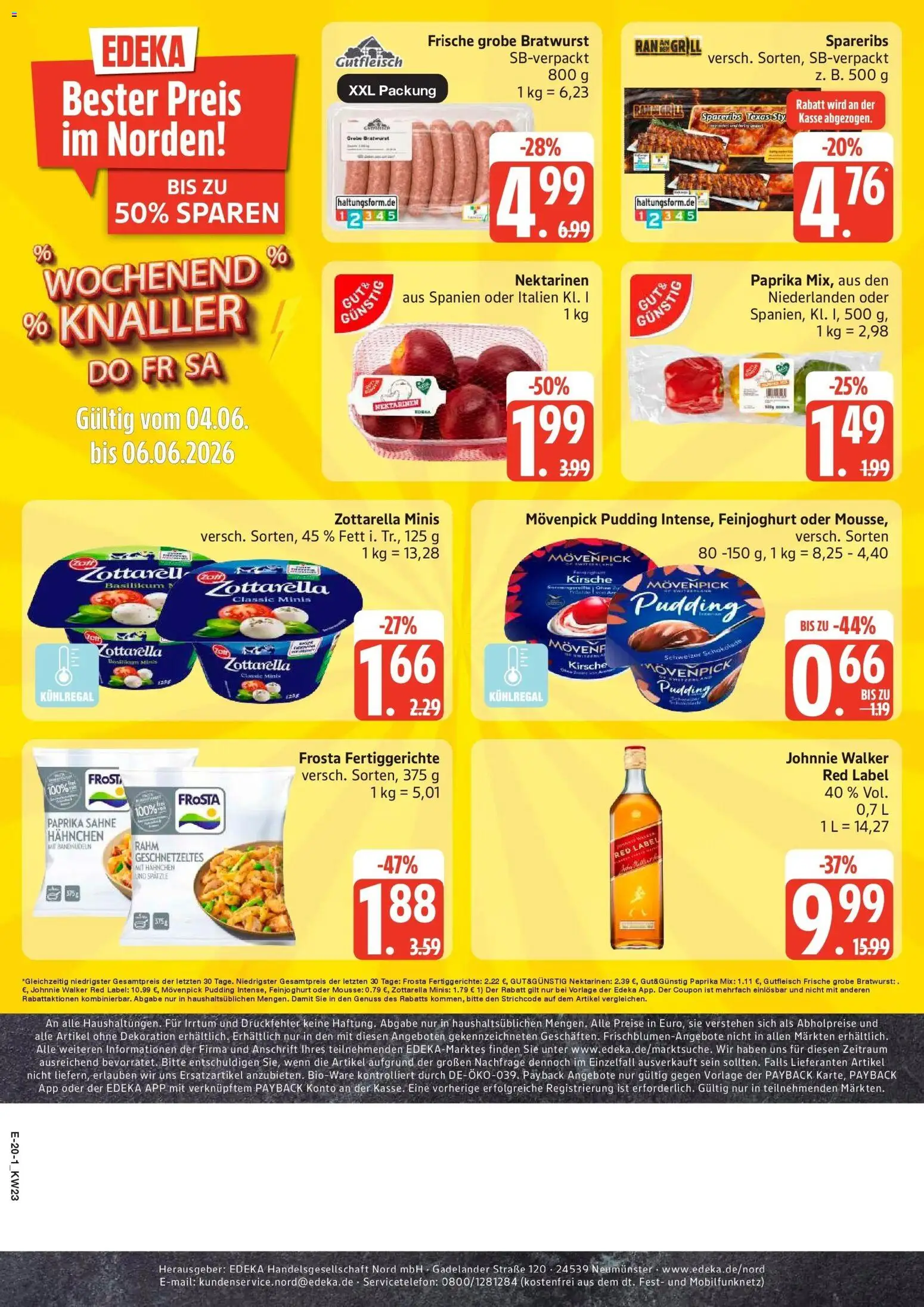 Edeka prospekt Großenwiehe – gültig ab 01.06.2026 | Seite: 24 | Produkte: Whisky, Grill, Hahnchen, Pudding
