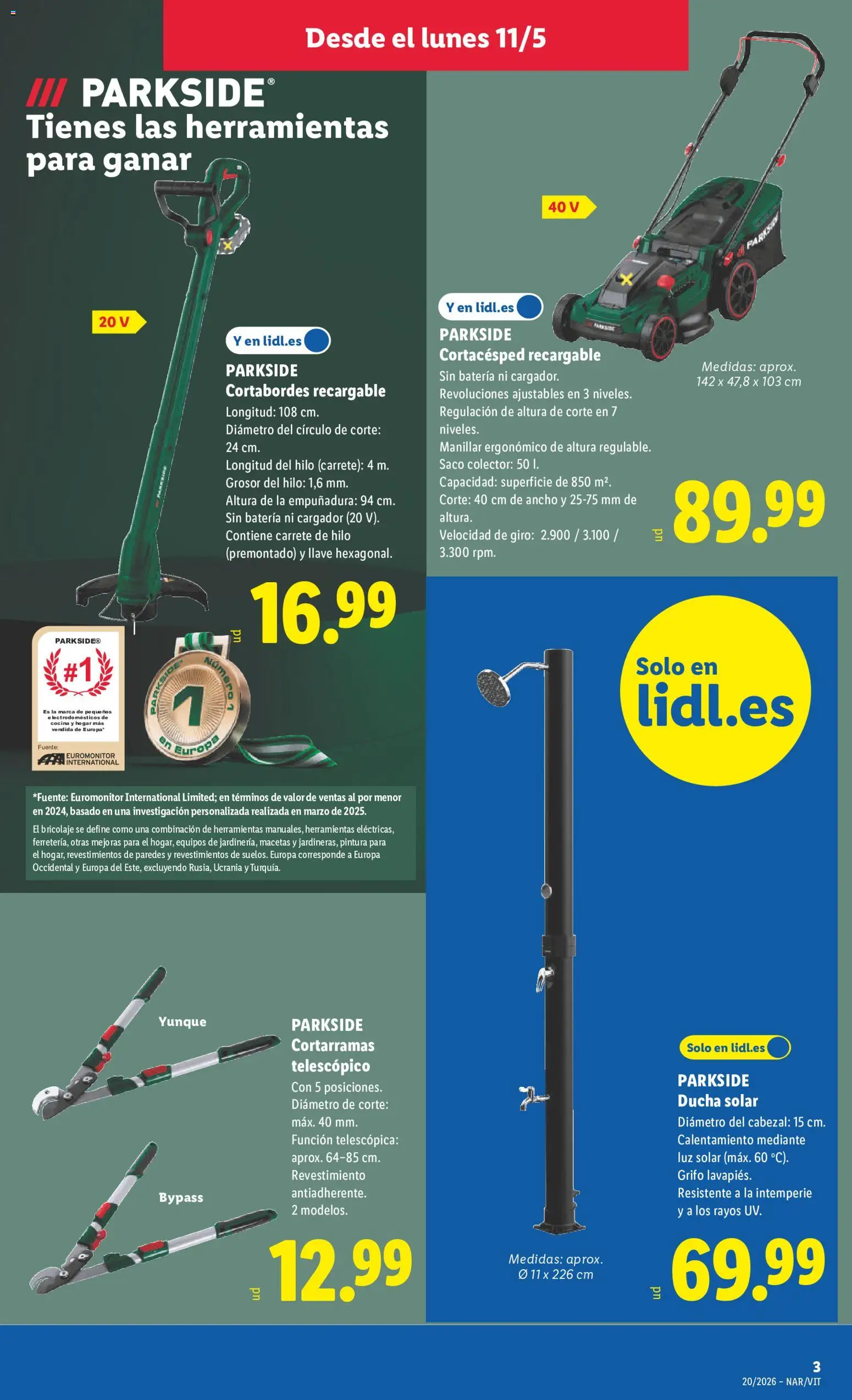 Lidl folleto de bazar │ válido desde el 11.05.2026 | Página: 7 | Productos: Cocina, Απολυμαντικό, Batería, Ducha
