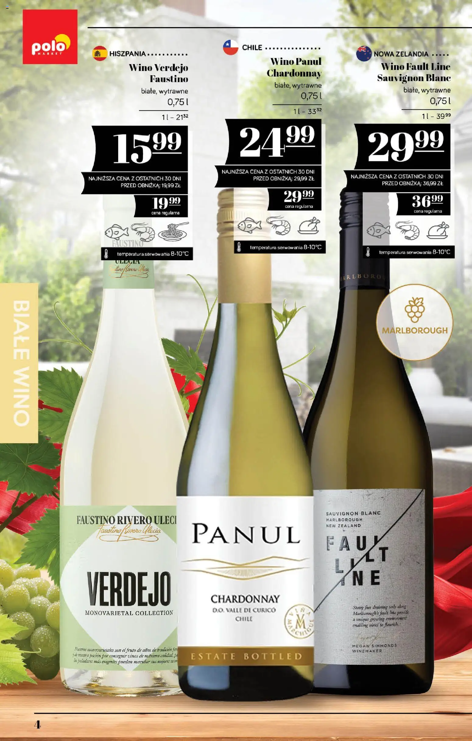 POLOmarket katalog - Alkoholi od 10.09.2026 | Strona: 4 | Produkty: Chardonnay, Por, Sauvignon Blanc, Białe wino