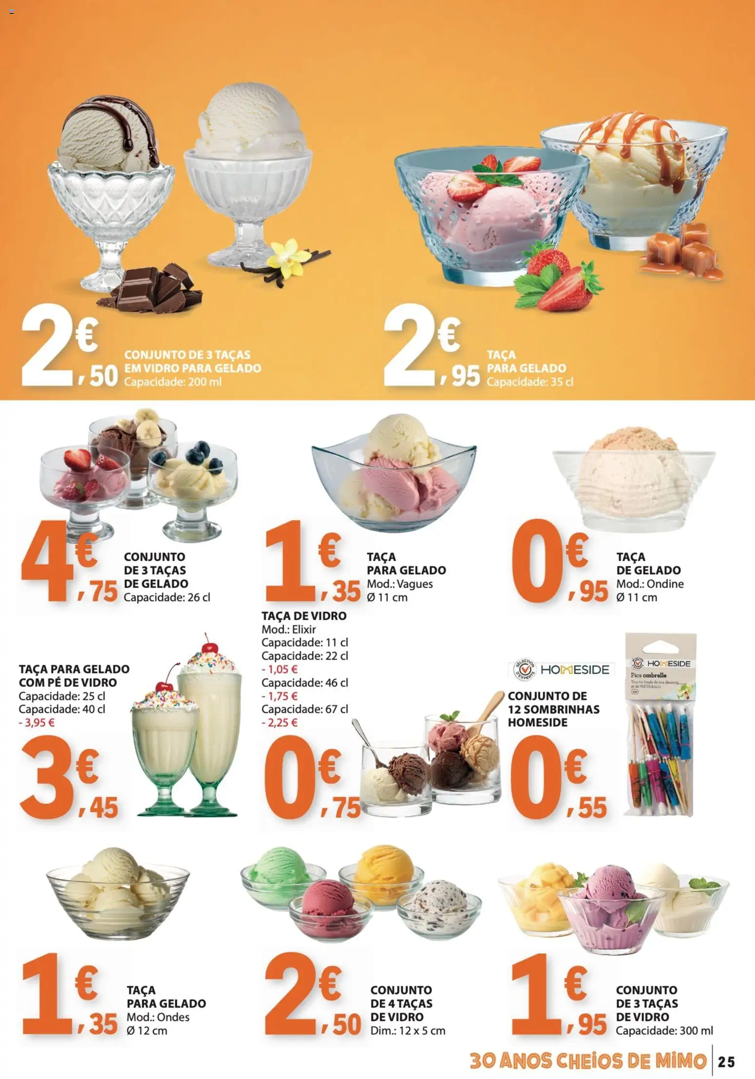 E.Leclerc folheto Bebidas, Gelados e Iogurtes │ válido de 16.06.2026 | Página: 25 | Produtos: Taças, Gelado, Cocktails