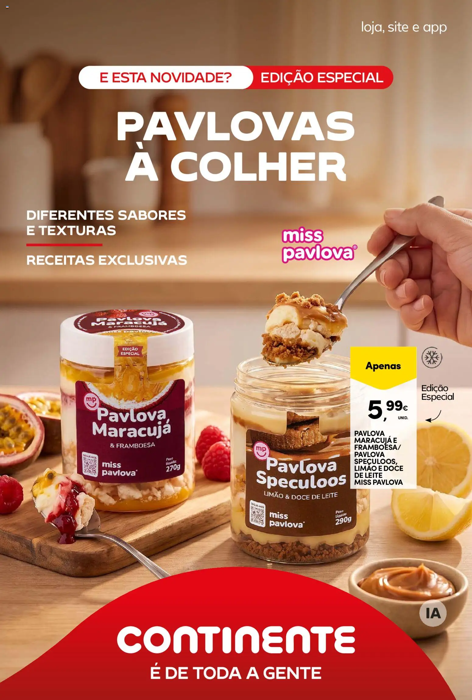 Continente Semanal Continente Bom Dia │ válido de 25/08/2026 | Página: 9 | Produtos: Doce de leite, Leite