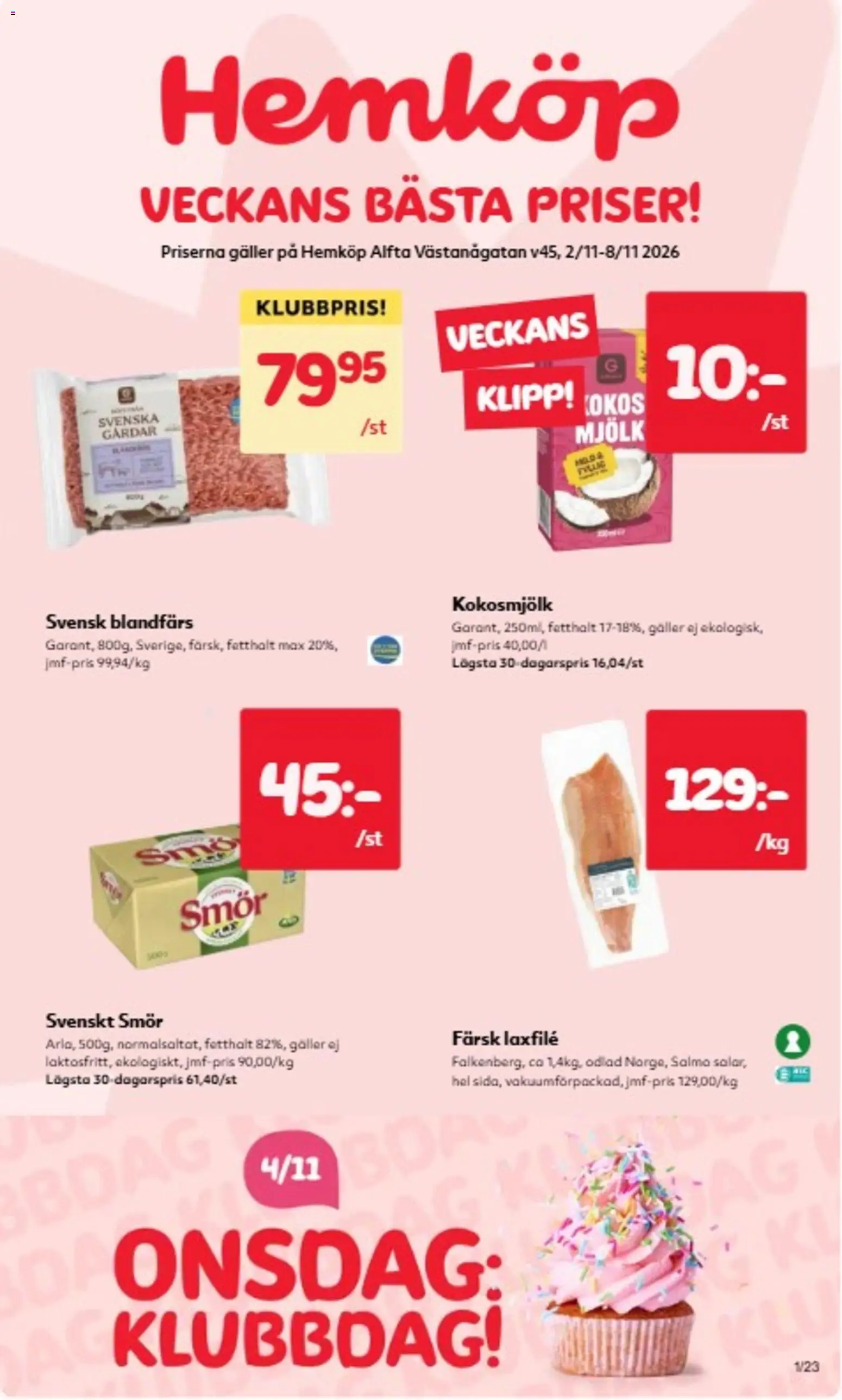 Hemköp reklamblad aktuell från 02/11/2026 | Sida: 1