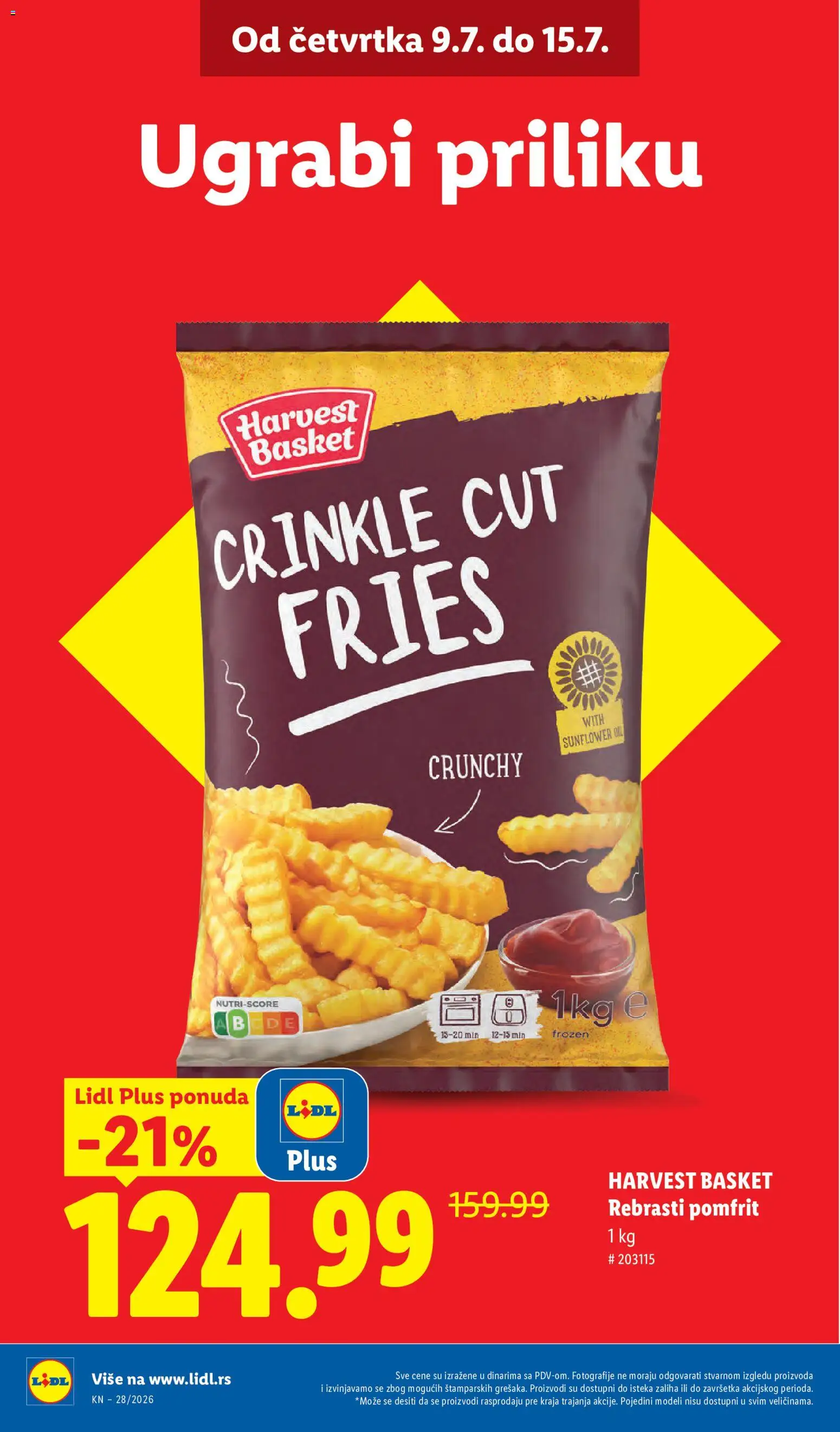 Lidl katalog - važi od 09.07.2026 | Strana: 6 | Proizvode: Pomfrit