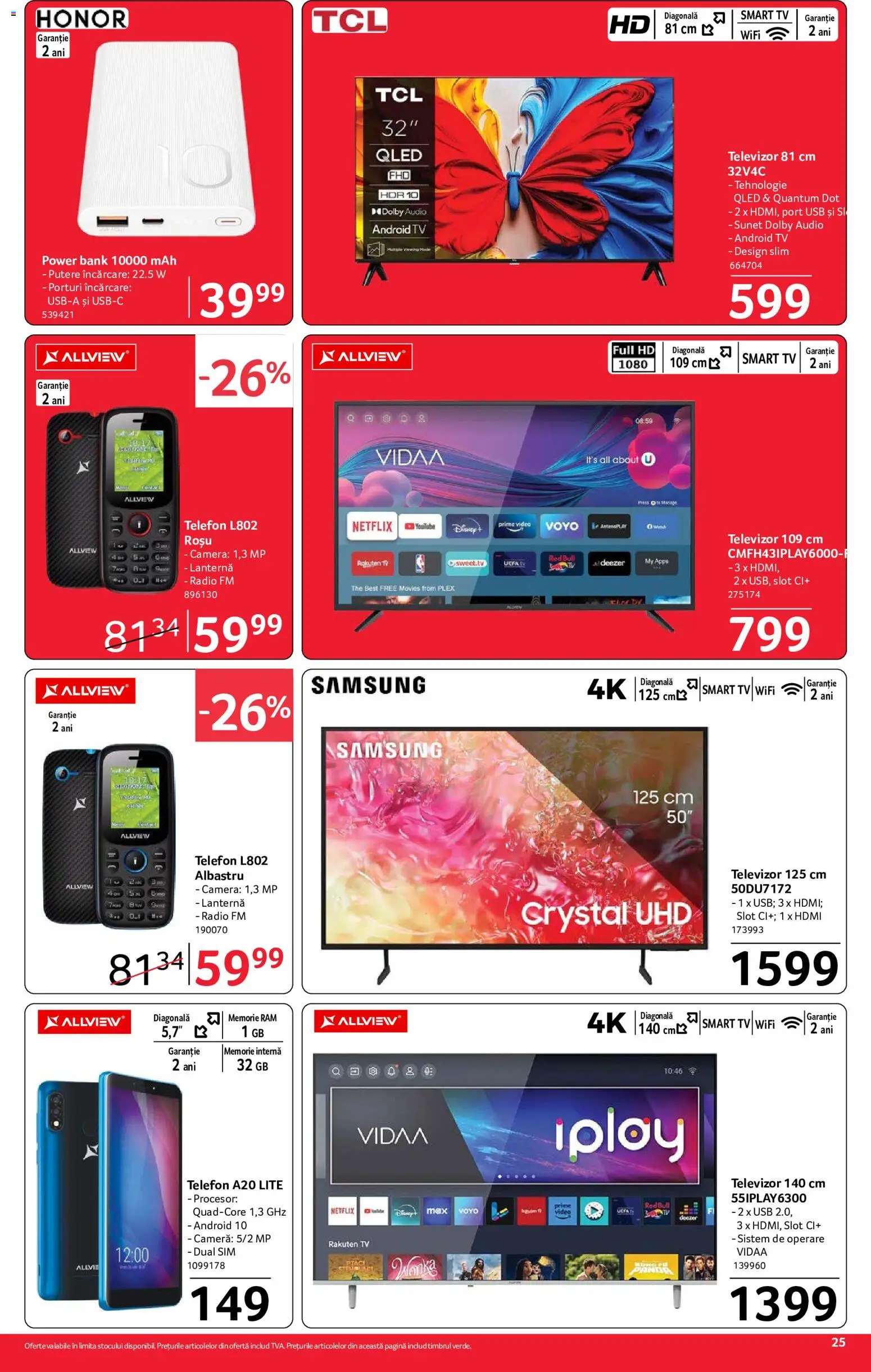 Noul catalog Selgros – valabil de la 24.07.2026 | Pagină: 25 | Produse: Telefon, Memorie, Audio, Cameră
