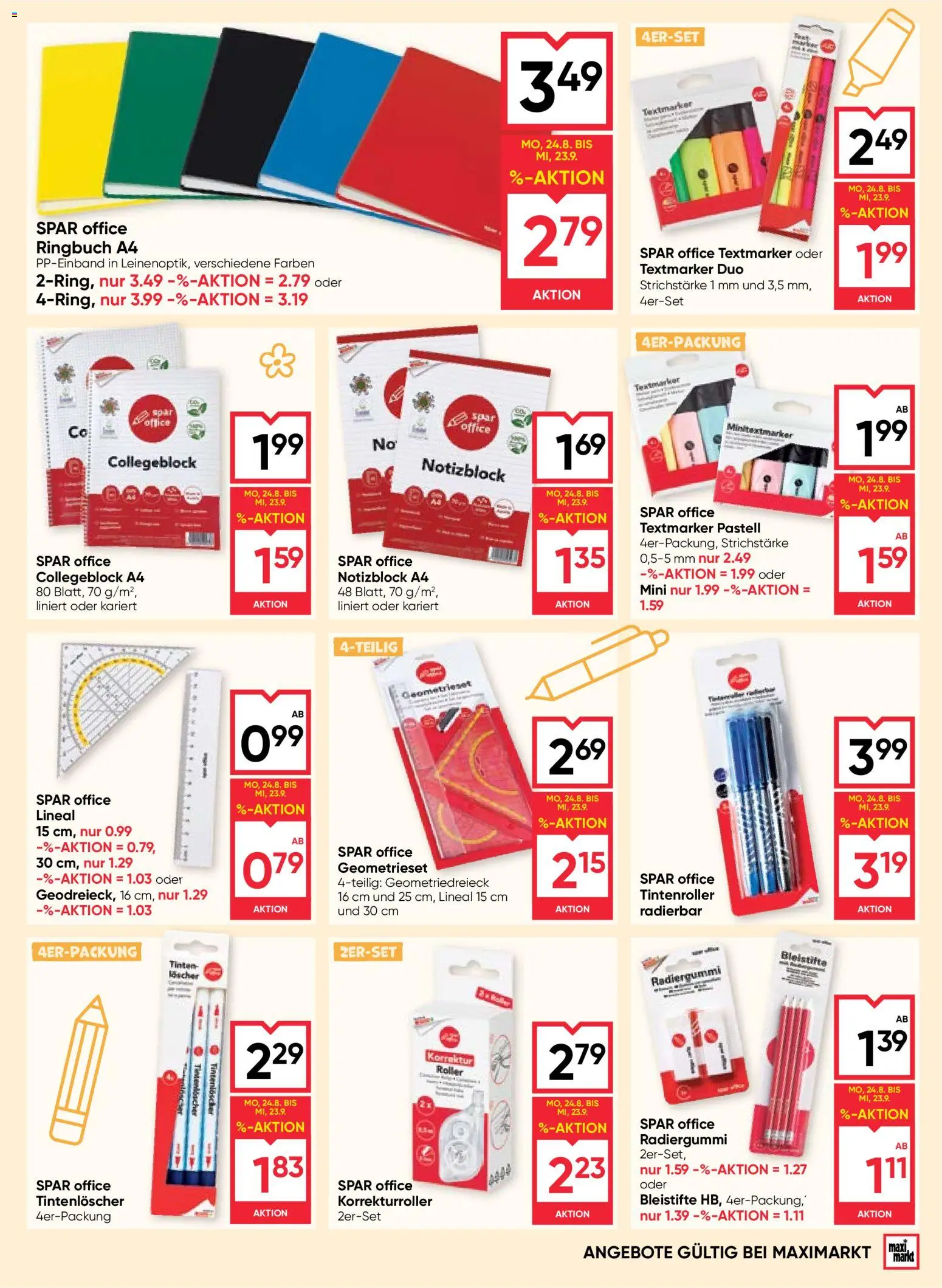 Maximarkt Back To School gültig ab 24.08.2026 | Seite: 17