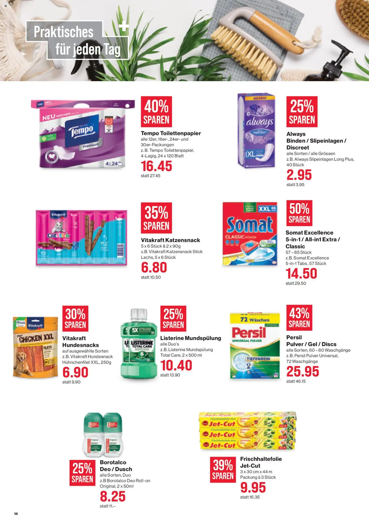 SPAR aktionen – gültig ab 20.08.2026 | Seite: 14 | Produkte: Pulver, Toilettenpapier