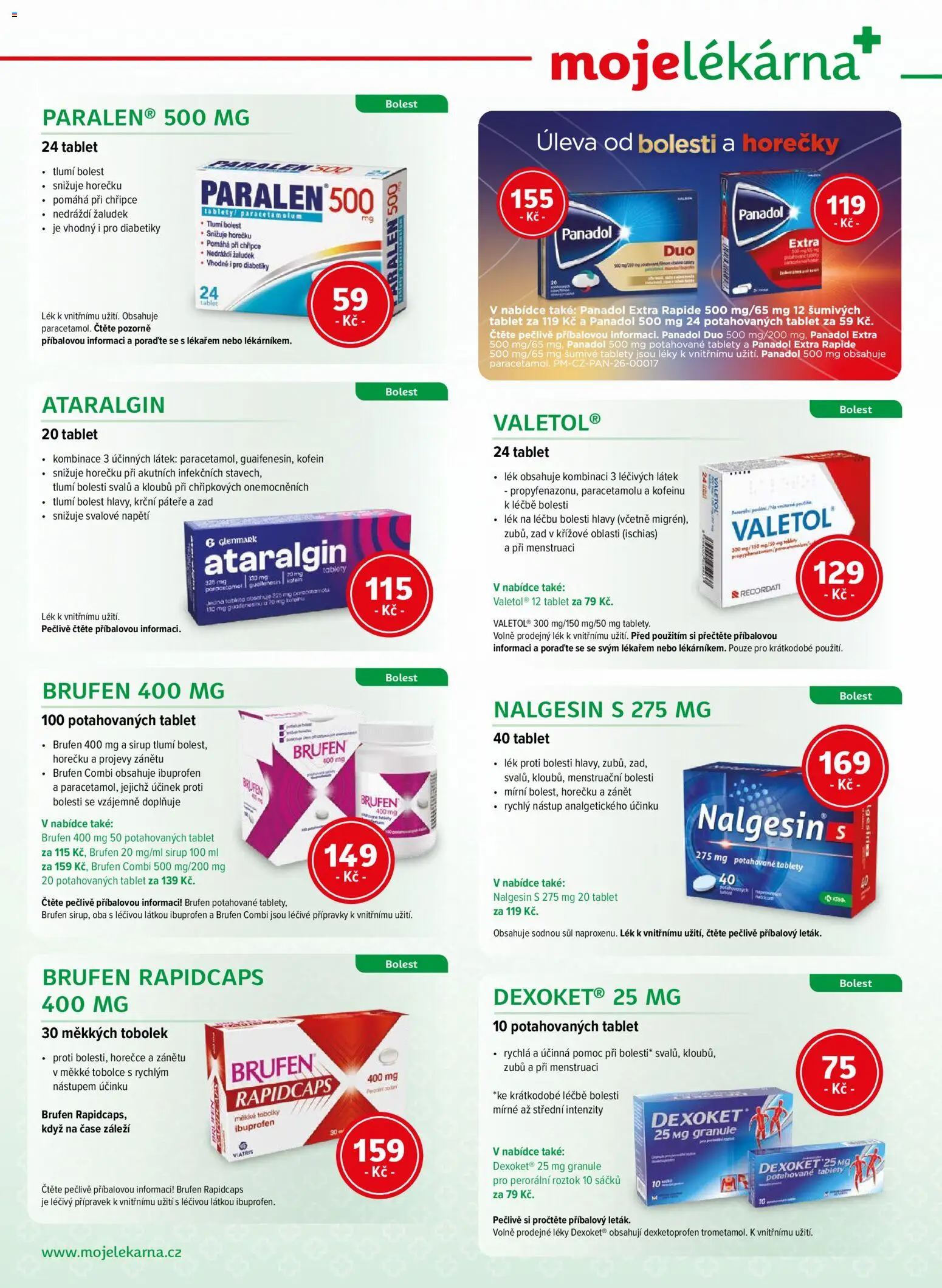 Moje lékárna leták od 12.09.2026 | Strana: 2 | Produkty: Šumivé tablety, Tablet, Sirup, Sůl