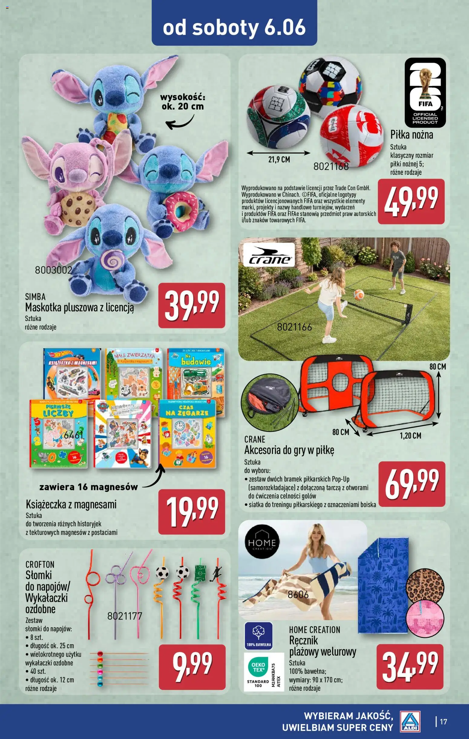 Aldi gazetka - Hity od Środy i od Soboty od 03.06.2026 | Strona: 17 | Produkty: Słomki, Siatka, Gry
