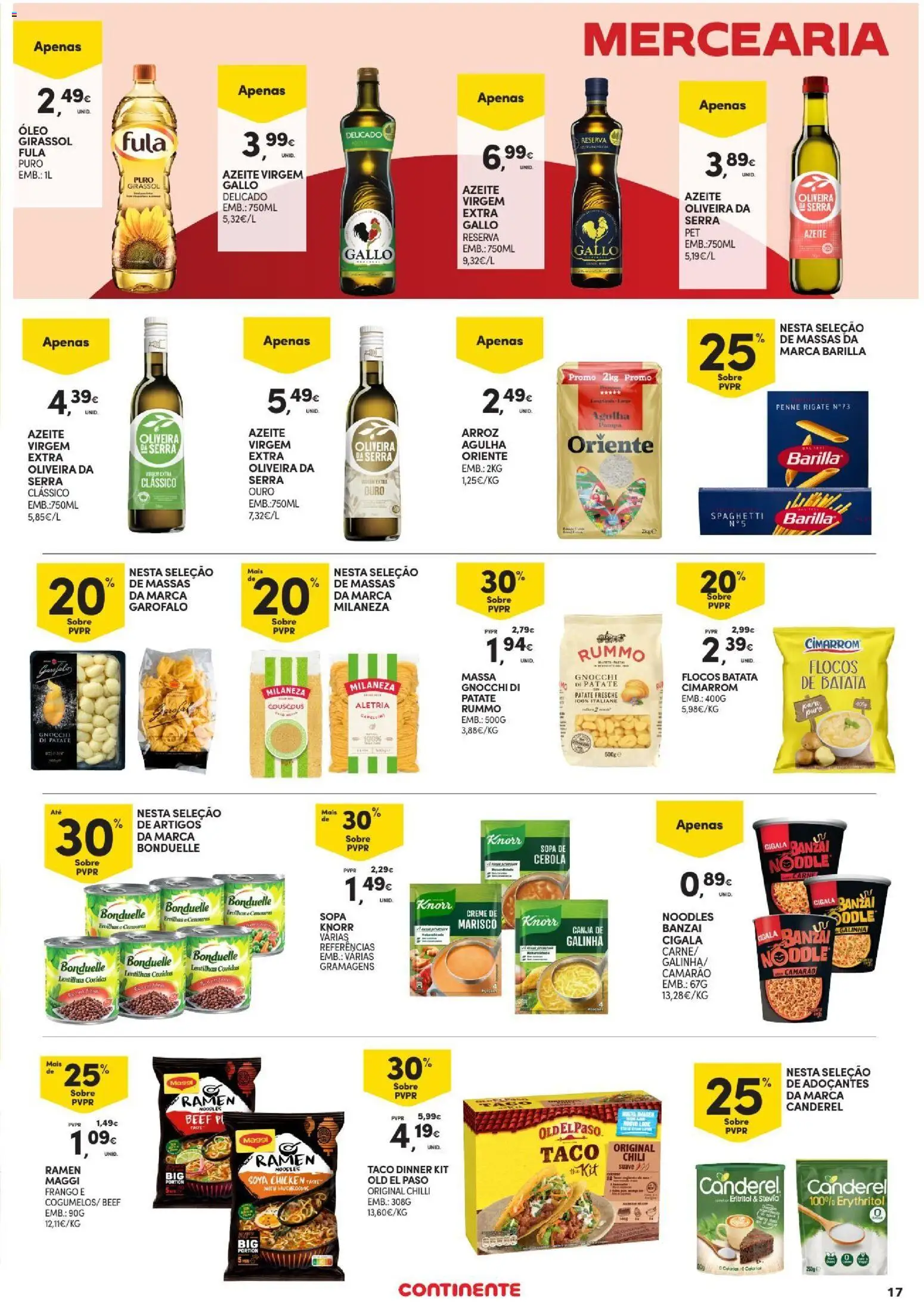Continente Açores │ válido de 03/09/2026 | Página: 17 | Produtos: Camarão, Sopa, Óleo, Barilla