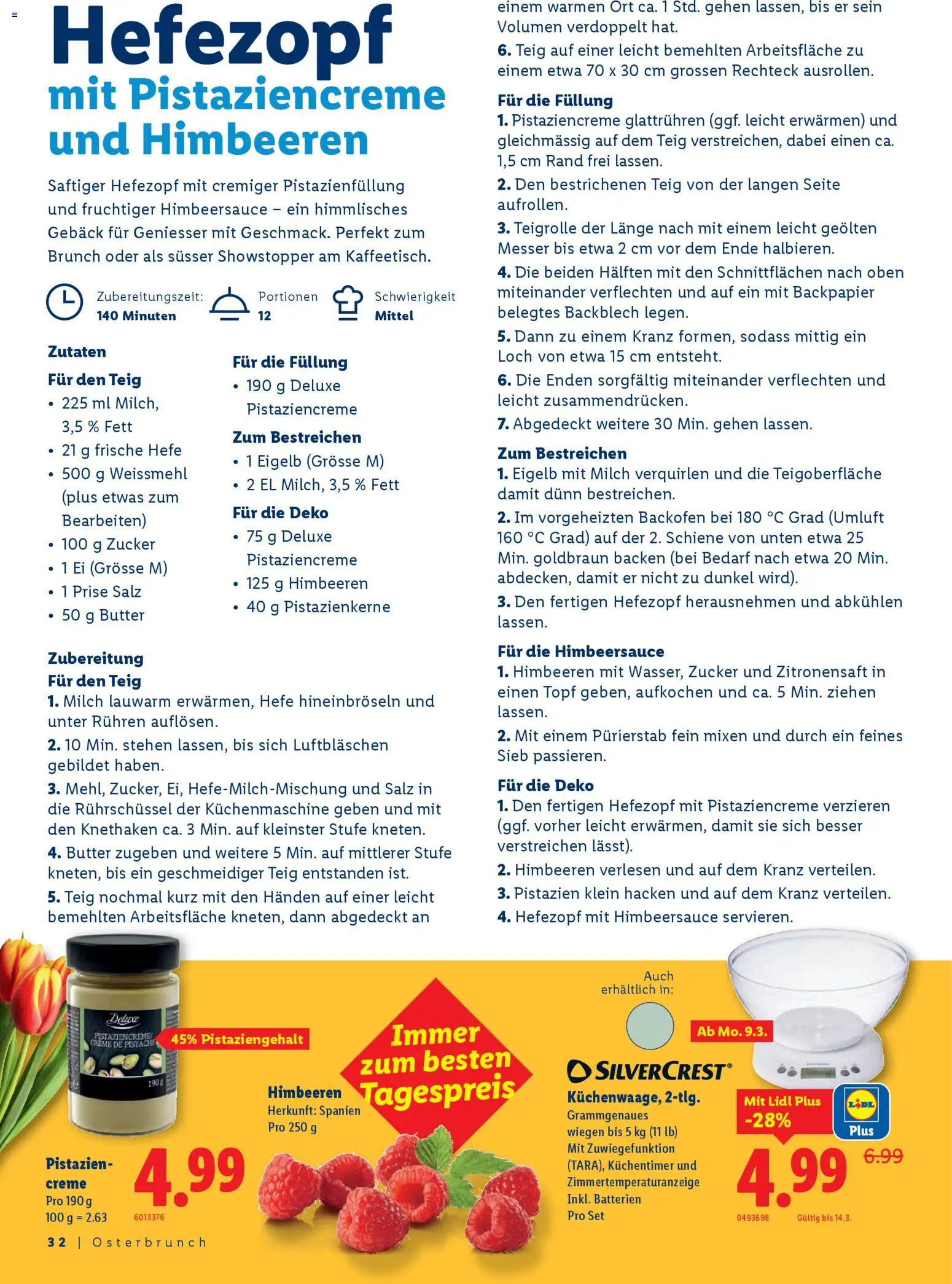 Lidl Aktionen Ostern – gültig ab 26.02.2026 | Seite: 32 | Produkte: Milch, Backofen, Zucker, Creme