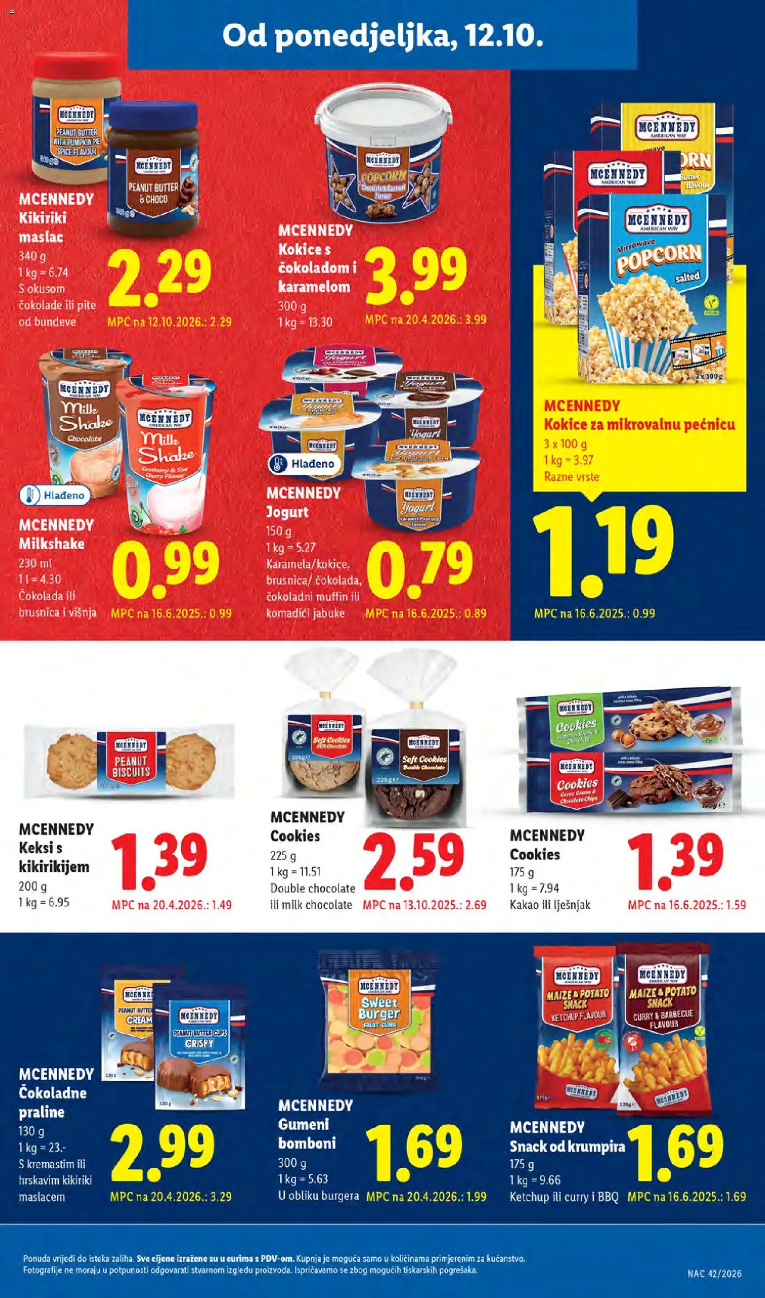 Lidl katalog | vrijedi od 12.10.2026 | Stranica: 19 | Proizvodi: Praline, Kikiriki, Curry, Brusnica