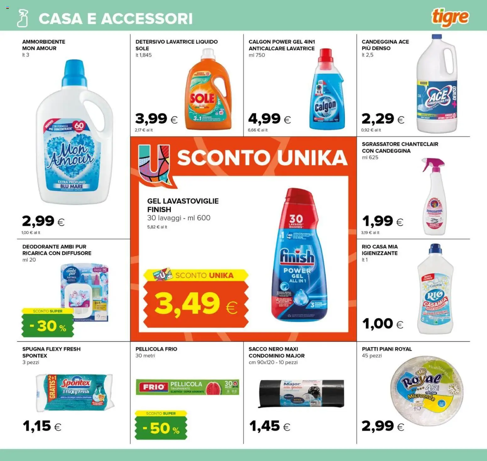 Volantino Tigre del 07.05.2026 | Pagina: 19 | Prodotti: Spugna, Deodorante, Pellicola, Profumo