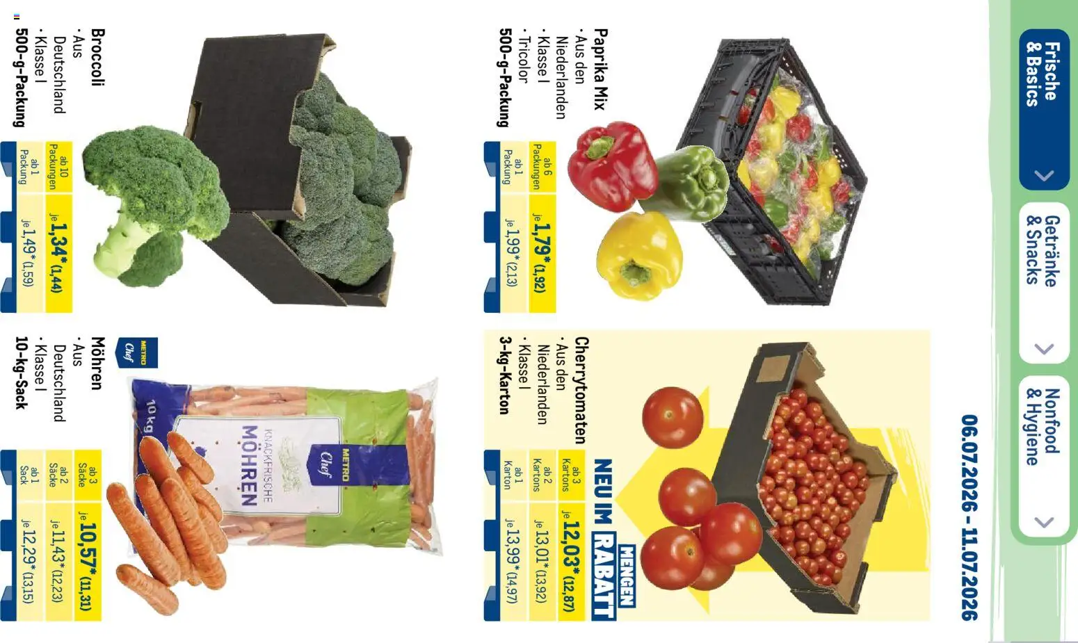Metro Prospekt – gültig ab 06.07.2026 | Seite: 10 | Produkte: Mohren, Paprika
