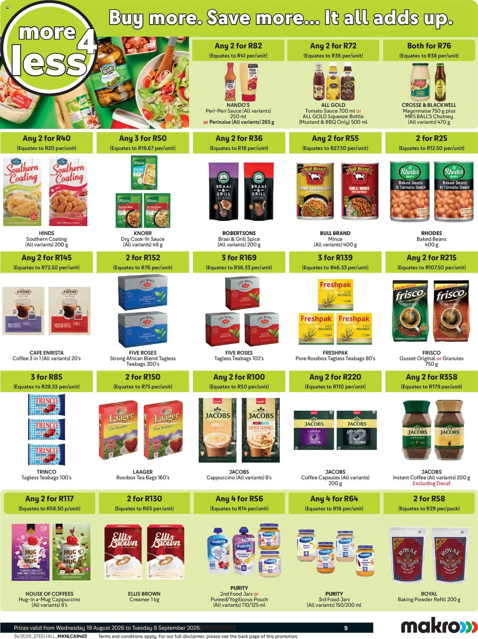 New Makro catalogue – valid from 19/08/2026 | Page: 9 | Products: Chocolate, Baking powder, Sauce, Caramel