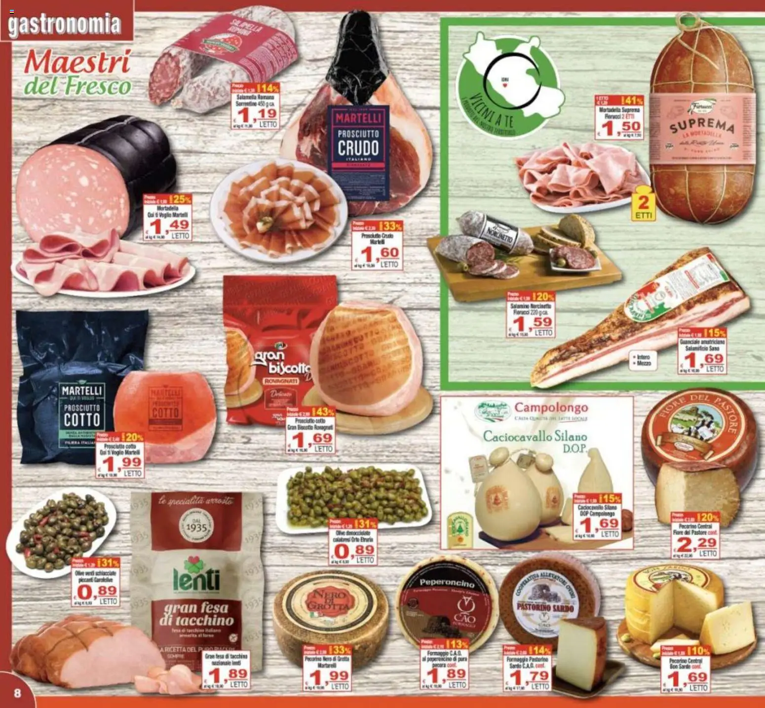 Volantino CTS del 29.05.2026 | Pagina: 8 | Prodotti: Tè, Formaggio, Olive, Pecorino