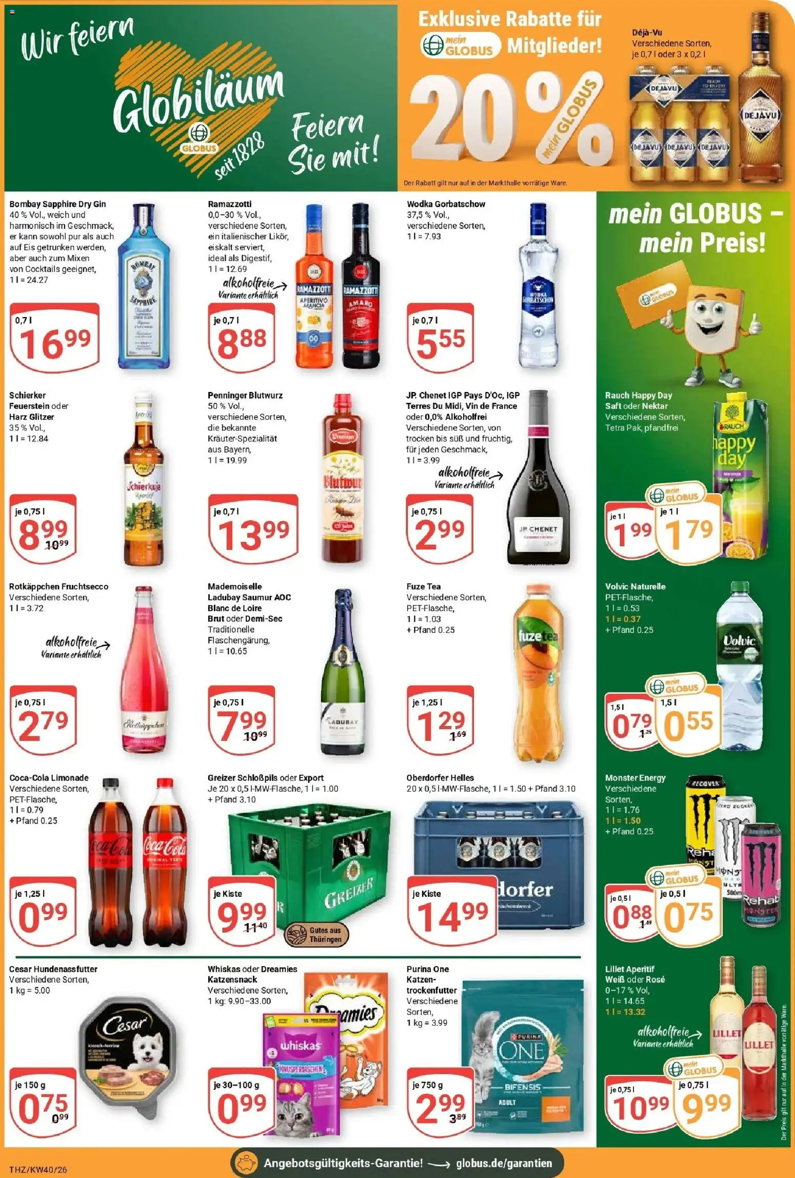 Globus Prospekt Zeitz (ab 28.09.2026) » Angebote online | Seite: 5 | Produkte: Fuze tea, Rotkäppchen, Saft, Volvic