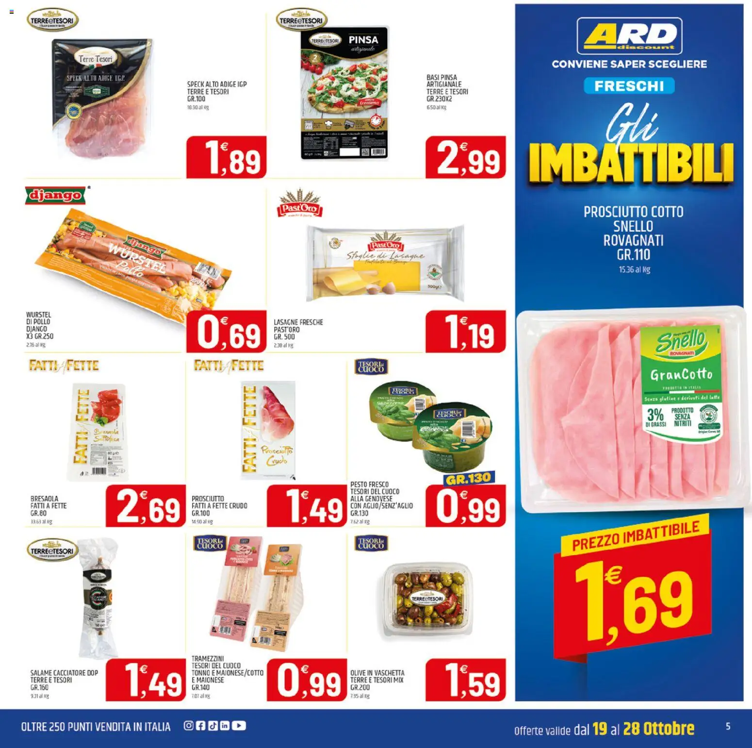 Volantino ARD Discount del 19/10/2026 | Pagina: 13 | Prodotti: Senza glutine, Speck, Maionese, Wurstel