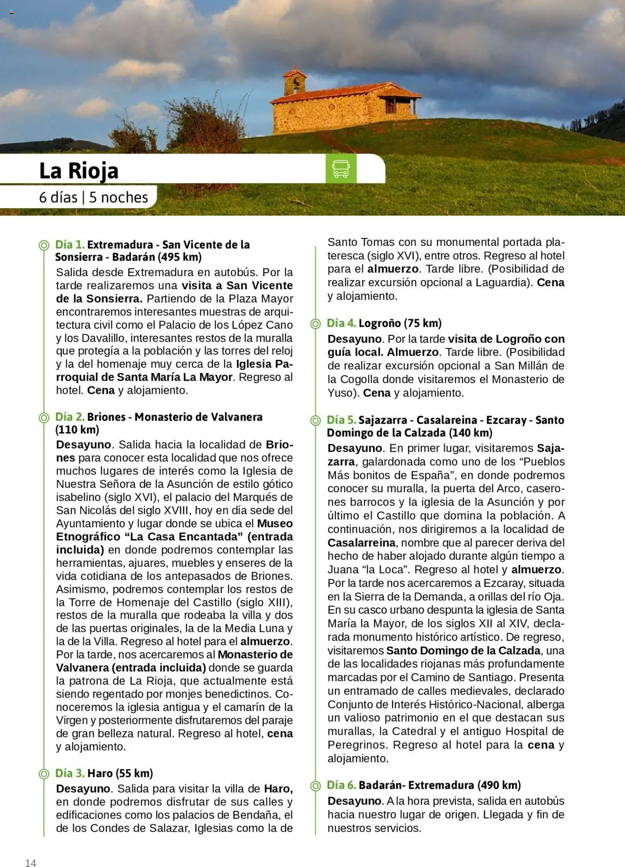 Viajes El Corte Inglés - Catálogo Junta de Extremadura │ válido desde el 01.03.2025 | Página: 14 | Productos: Reloj, Muebles