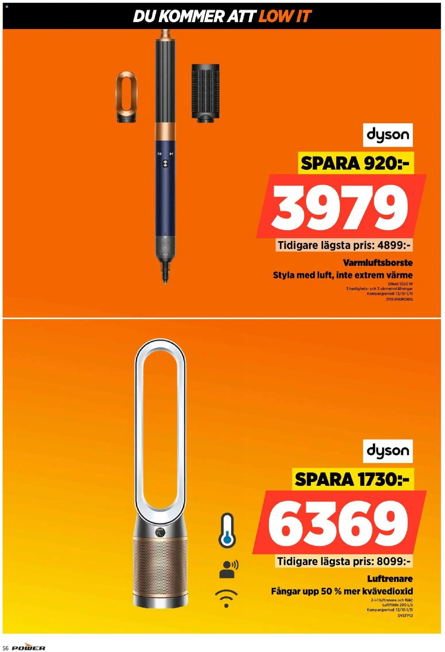 Power reklamblad aktuell från 12/10/2026 | Sida: 56 | Produkter: Fläkt, Luftrenare