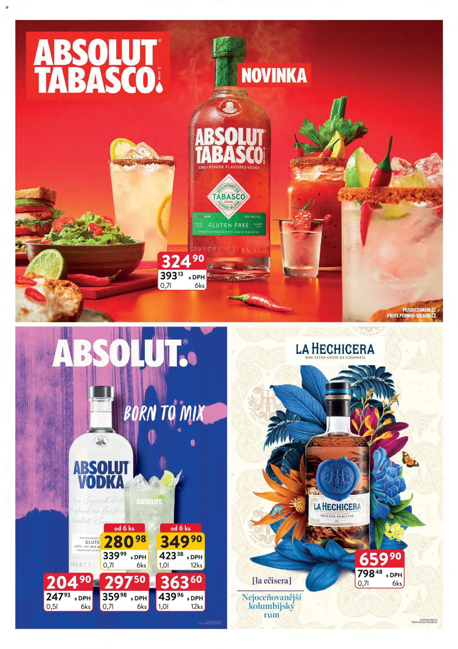 Astur & Qanto leták - Velkoobchod 04/2026 od 01.04.2026 | Strana: 33 | Produkty: Tabasco, Voda, Vodka, Absolut vodka