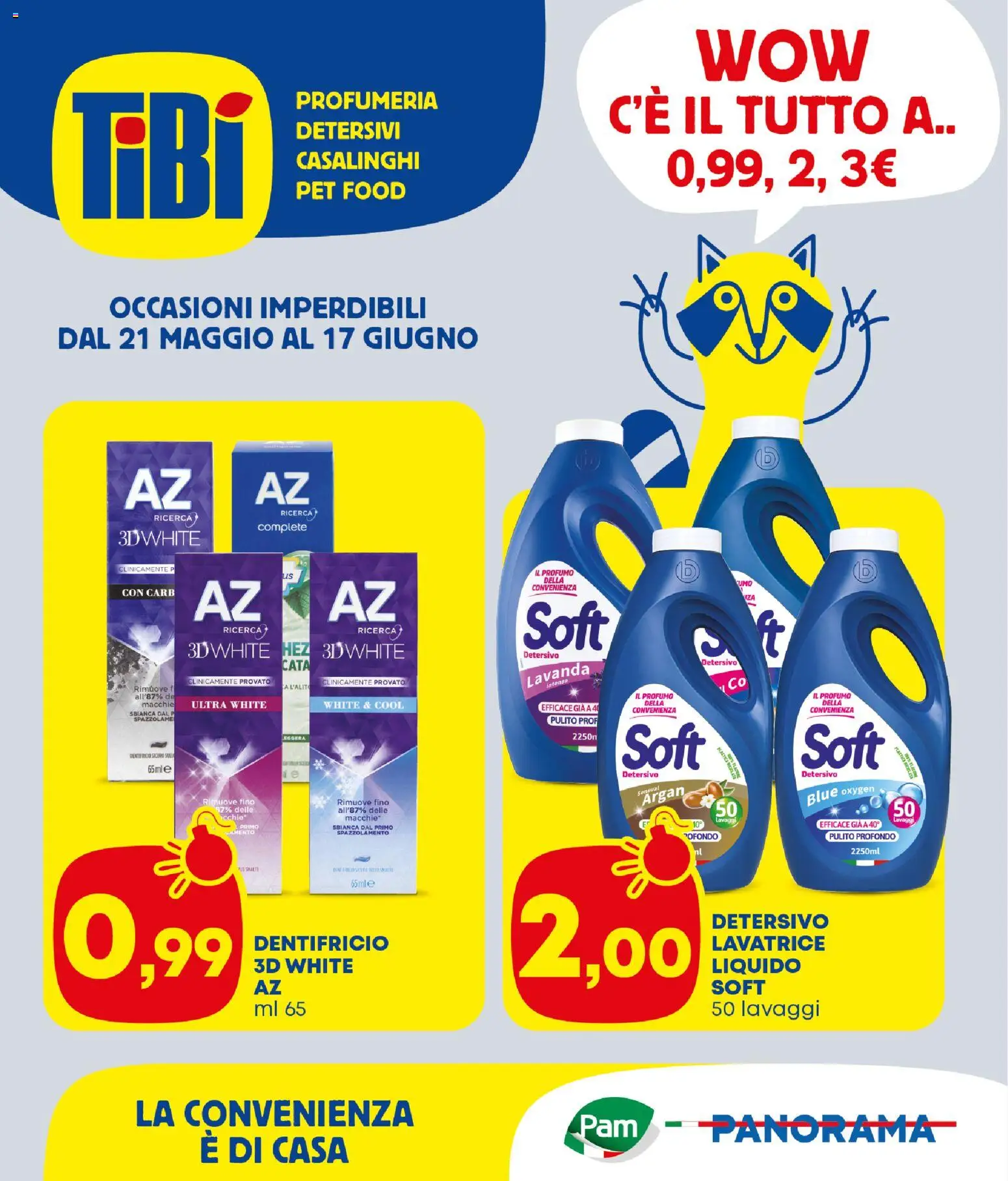 Volantino Panorama del 21.05.2026 | Pagina: 1 | Prodotti: Dentifricio, Lavatrice, Lavanda, Profumo