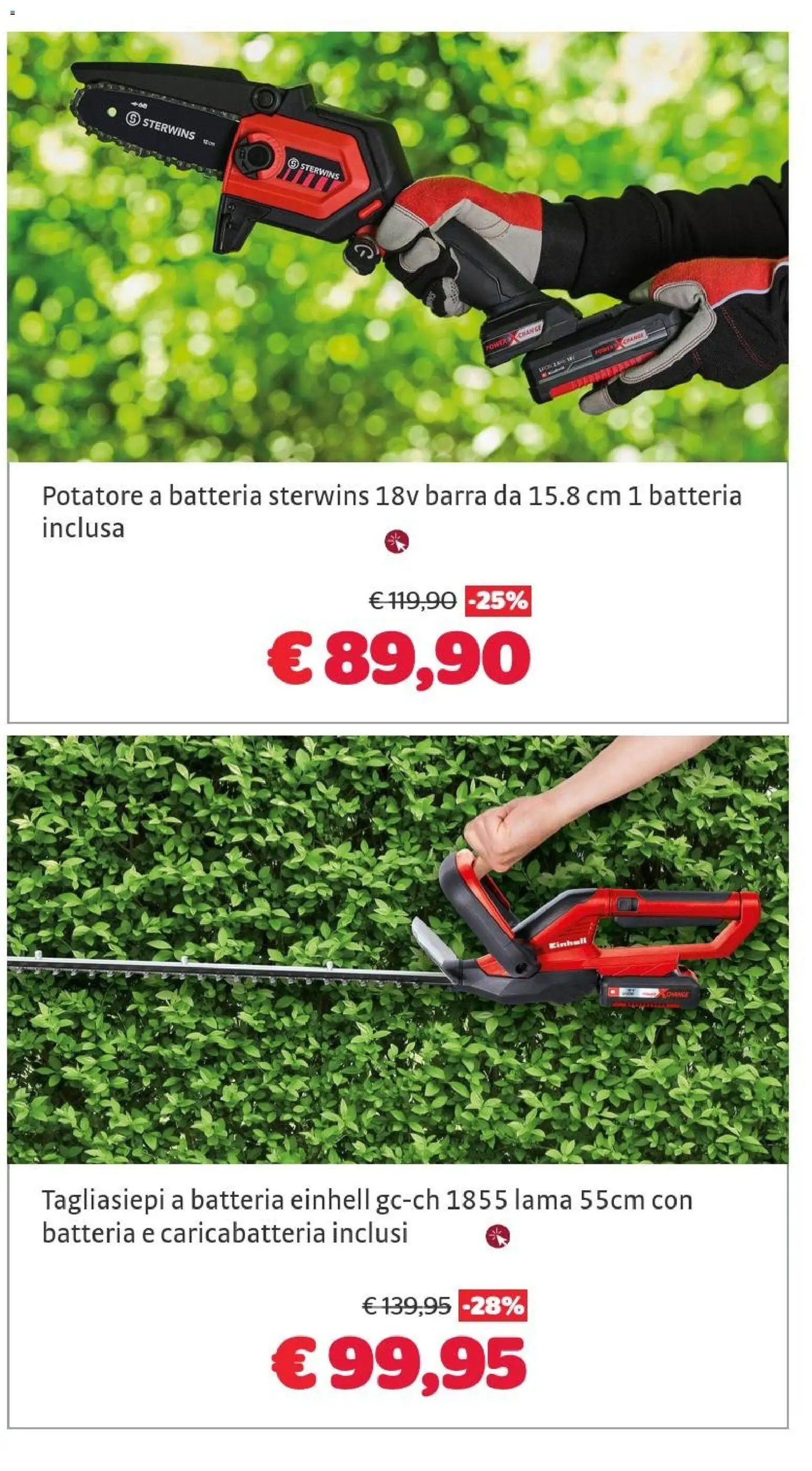 Volantino Brico Center del 02/09/2026 | Pagina: 17 | Prodotti: Tagliasiepi, Batteria