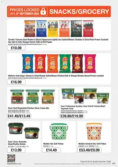 Preview of Booker Wholesale - Summer Catering News 2026 valid from 16/06/2026 | Page: 117 | Products: Cider, Beef, Bag, Stock cubes