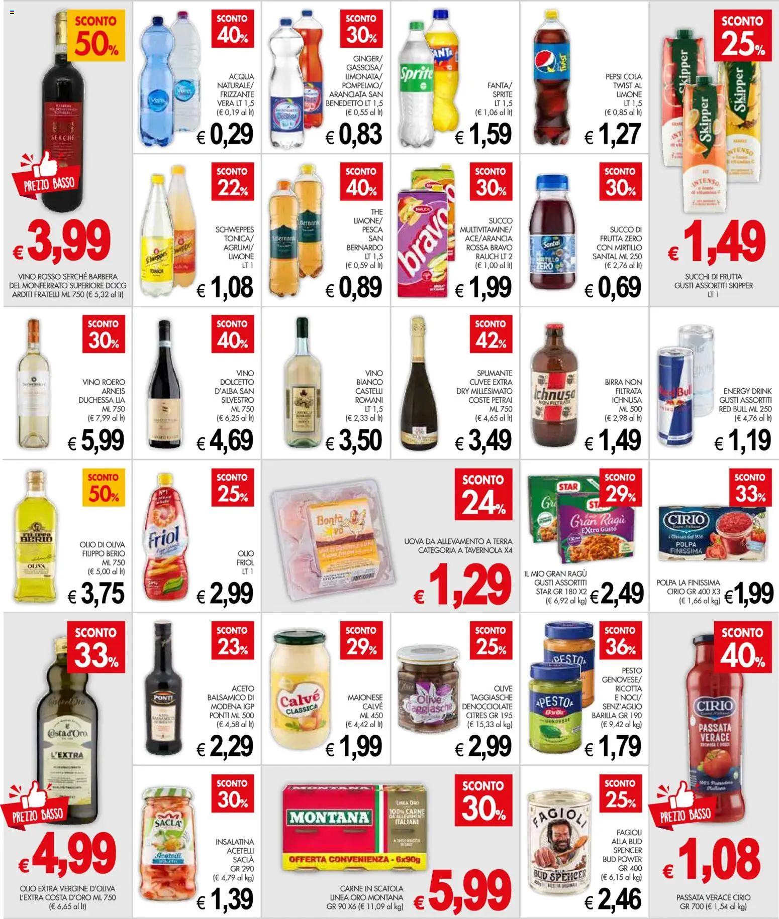 Volantino Presto Fresco del 25.05.2026 | Pagina: 6 | Prodotti: Acqua, Olive, Spumante, Pepsi