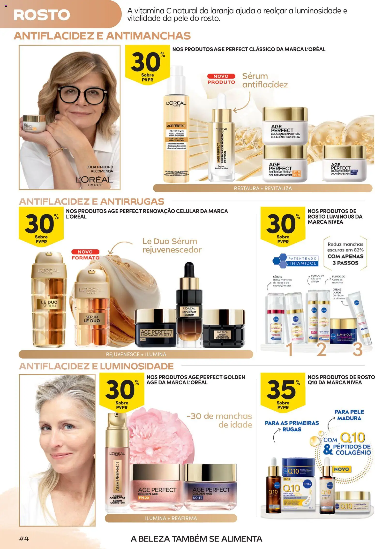 Continente Beleza Ingredientes para uma beleza sem idade │ válido de 22/09/2026 | Página: 4 | Produtos: Corretor, Sérum, Colágeno, Creme