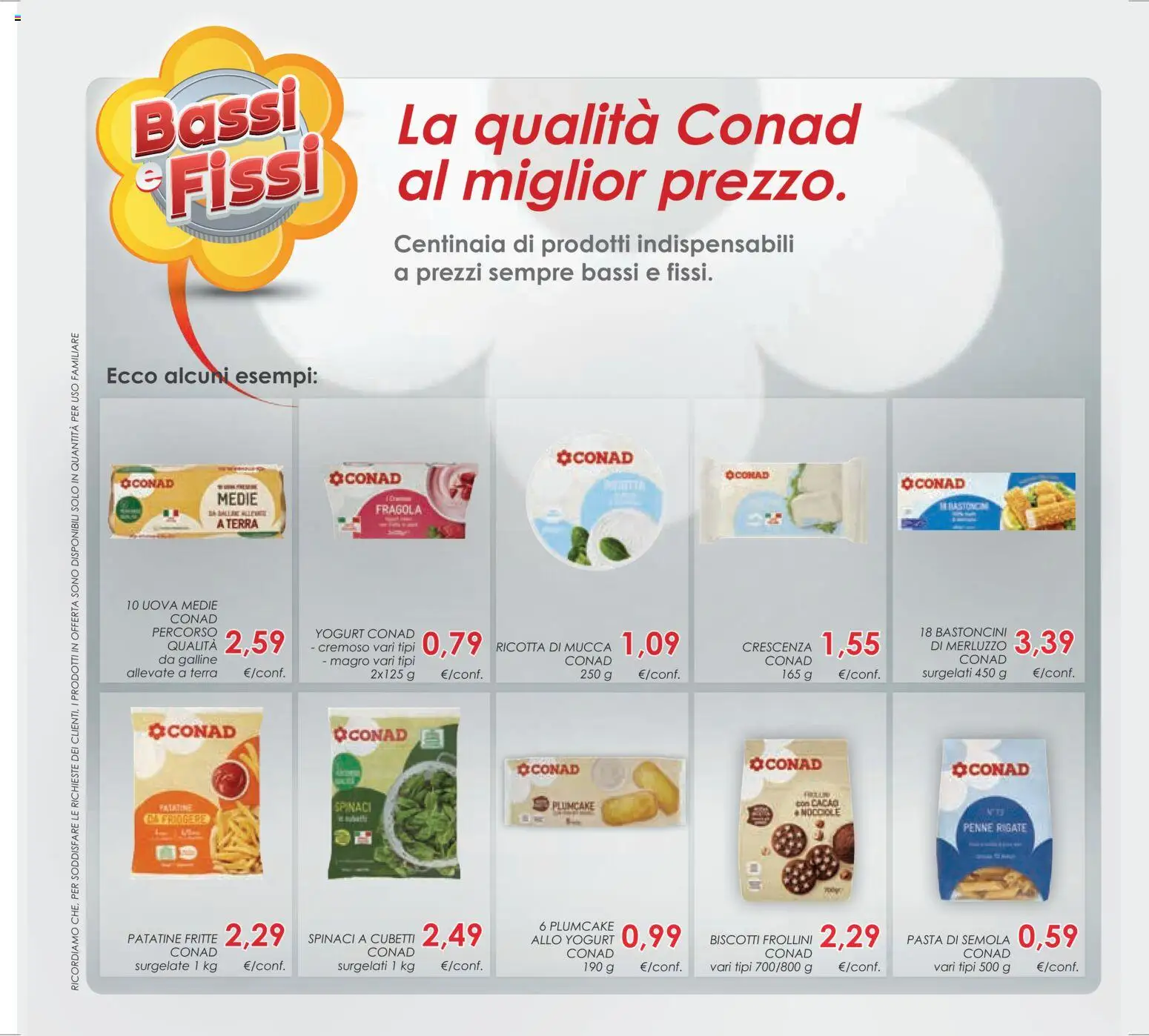 Volantino Conad del 11.03.2026 | Pagina: 36 | Prodotti: Yogurt, Merluzzo, Spinaci, Penne