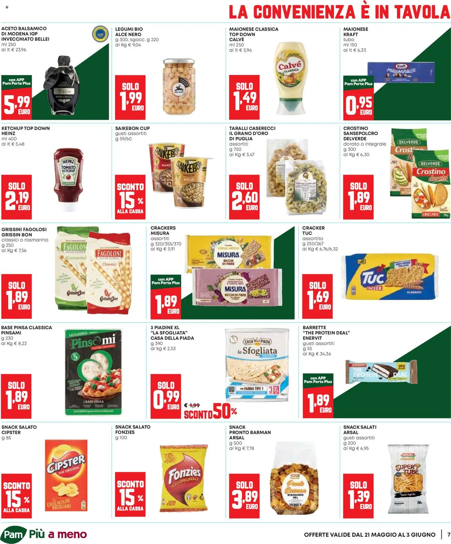 Volantino Panorama del 21.05.2026 | Pagina: 7 | Prodotti: Maionese, Tubo, Crackers, Taralli